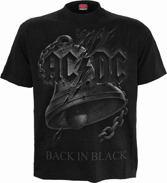 Immagine prodotto Spiral Back In Black Camicia AC/DC Strappata Adulto Unisex (M)