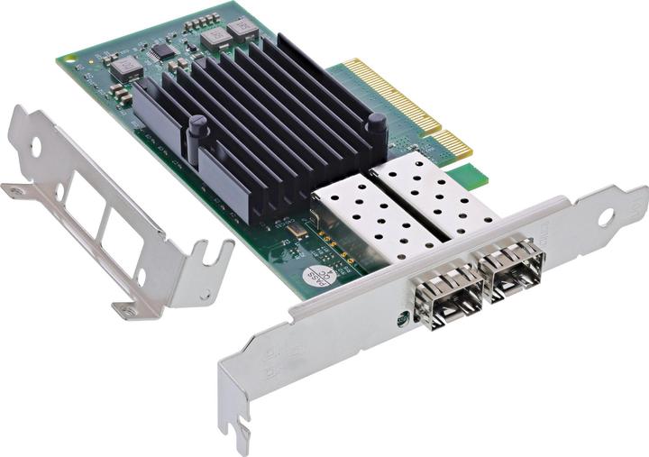 InLine Dual 10 Gigabit network card, 2x SFP+, PCIe x8, incl. low profile slot bracket (PCI-E x8)