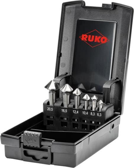 Actual product image Ruko Countersink set ULTIMATECUT 6 pieces 6.3 mm, 8.3 10.4 12.4 16.5 20.5 mm HSS 1 pc. (6.3 mm, 8.3 mm, 10.4 mm, 12.4 mm, 16.5 mm, 20.5 mm)