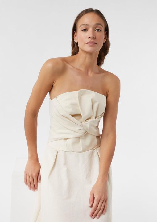 Produktbild Comma Bluse Festives Corsagen-Top mit Smok-Detail | x Füsun Lindner (44)