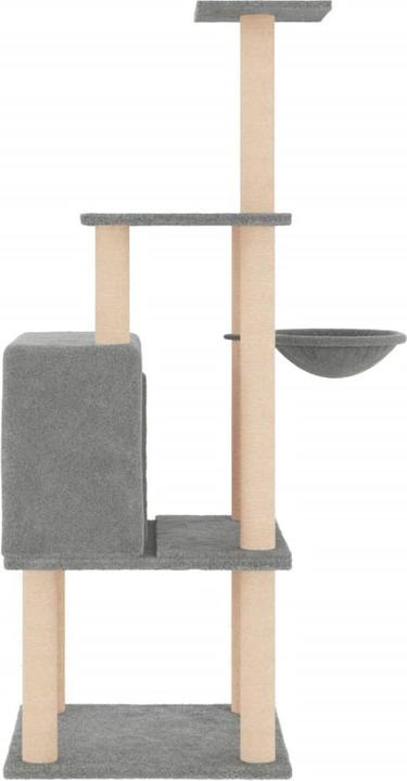 Actual product image vidaXL Kratzbaum (132 cm, Light grey)