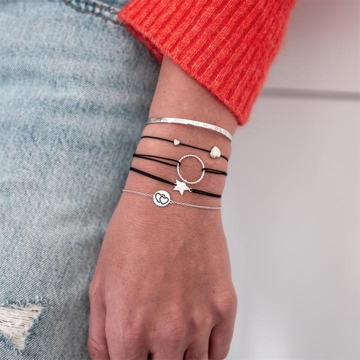 Immagine prodotto Glanzstücke München Donna Grazie di esistere argento 17,0 cm, flessibile regolabile - 9348 (17 cm, Argento)