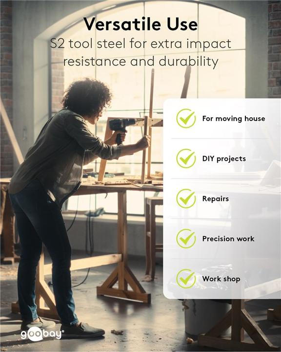 Immagine prodotto FixPoint Set di bit universale da 33 pezzi per tutte le viti comuni (Esagono incassato TX)