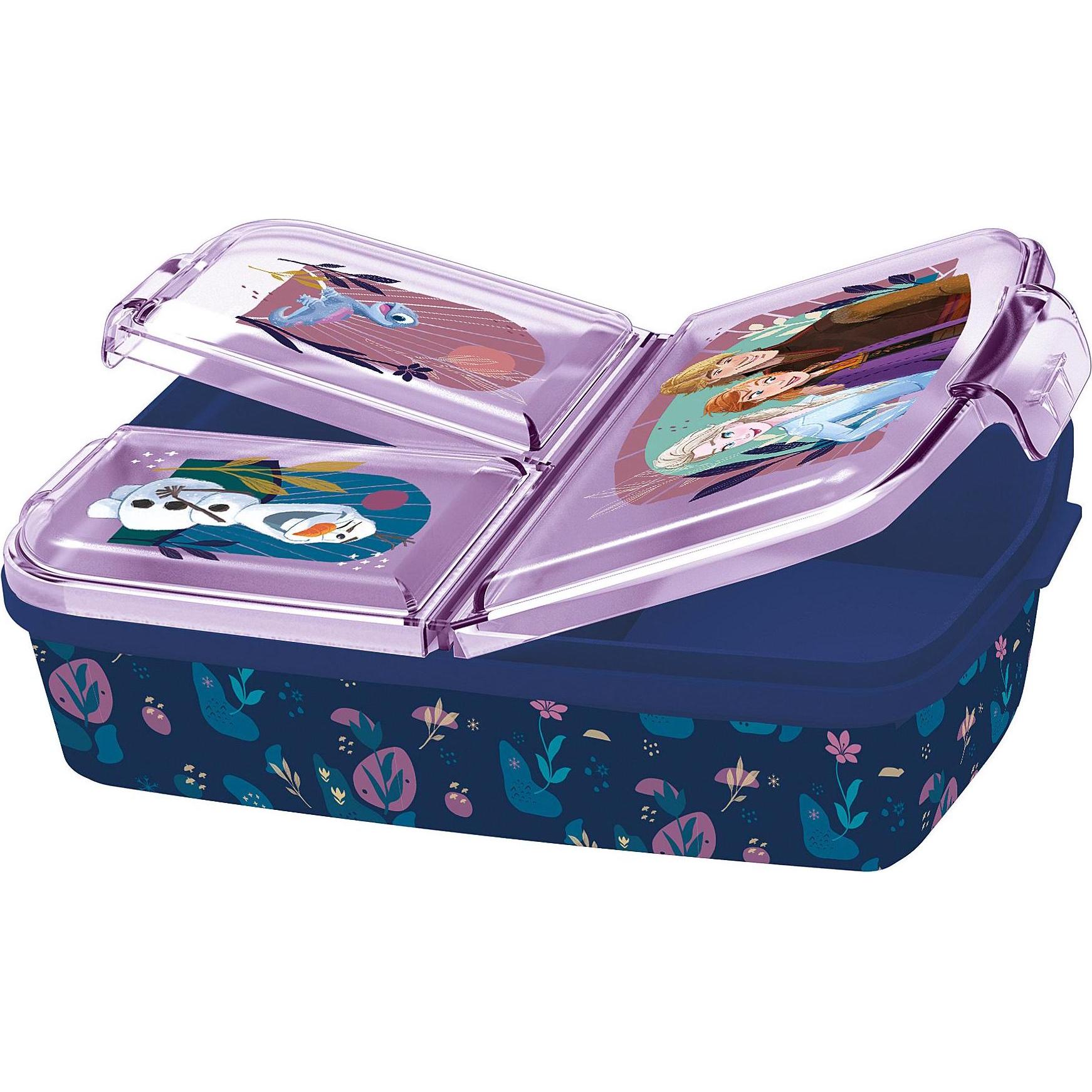 Thumbnail - pos Brotdose Frozen 3fach Untert., Lunchbox, Mehrfarbig