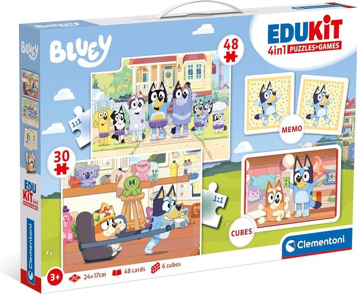 Clementoni Edukit 4 in 1 - Bluey (48 Teile)