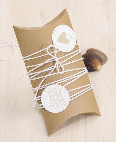 Produktbild Heyda Geschenkschachtel 90 x 125 mm 6 Stück, Nature (6x)