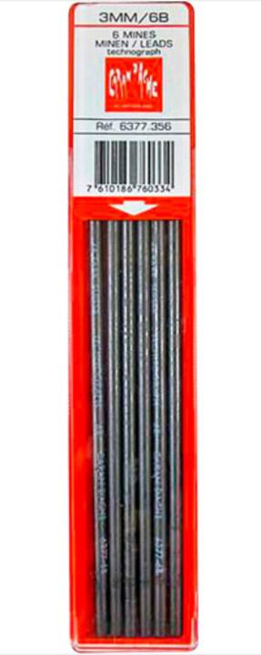 Immagine prodotto Caran d'Ache Ricariche Technograph (Mine di ricambio, Nero, 3 mm)