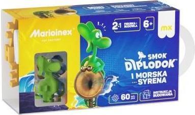 Marioinex Mini-Waffel 60 Stück Diplodocus Drache und Meeresnixe