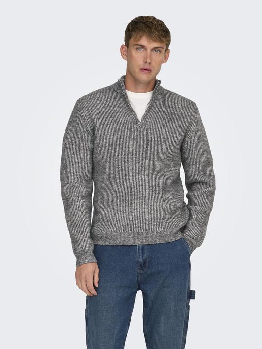 Produktbild Only & Sons ONSTEGAN Pullover Halber Reissverschluss (L)