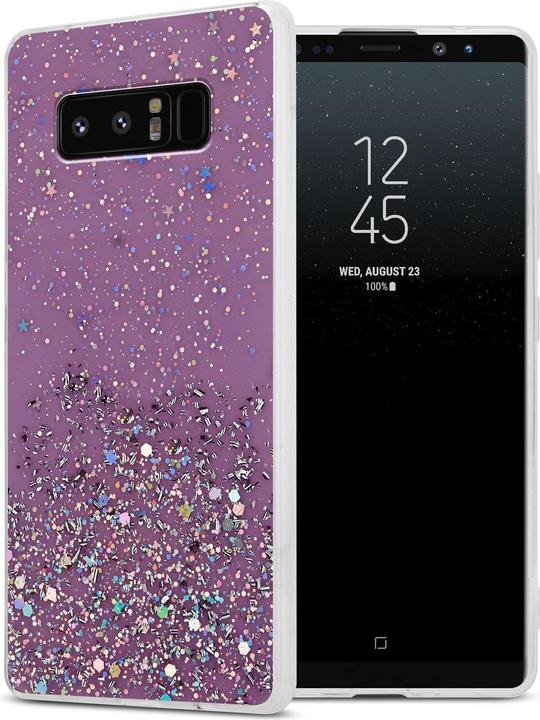 Purple with glitter