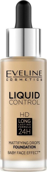 Produktbild Eveline Liquid Control HD Face Primer mit Tropfer Nr. 016 vanillebeige 32ml (016 Vanilla Beige)