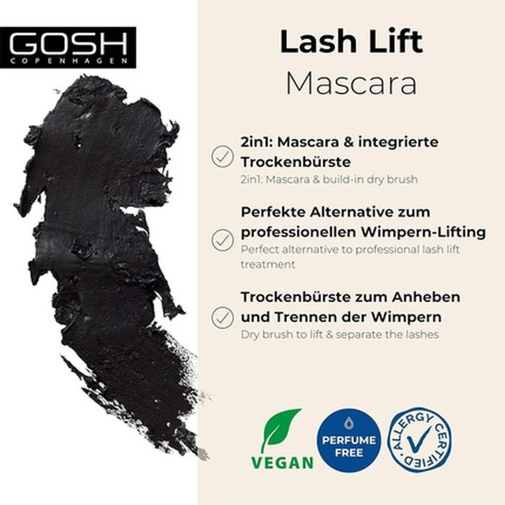 Produktbild Gosh Lash Lift Mascara 001 Extreme Black 8Ml (Extreme Black)