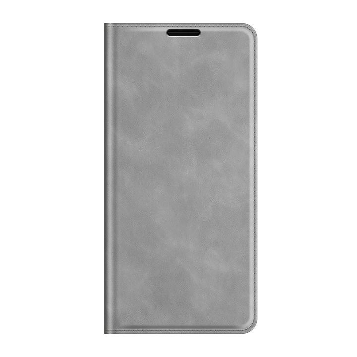 Produktbild Cazy Book Case Kompatibel mit Samsung Galaxy S22+ - Hülle klappbar Magnetisch Kunstleder - Grau (Samsung Galaxy S22+)