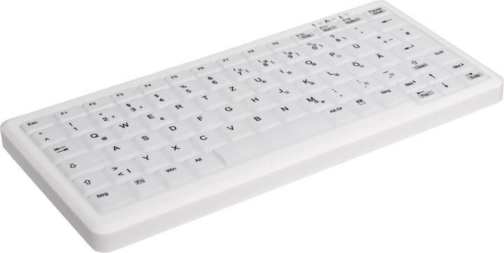 Immagine prodotto Active Key Tast AK-C4110 Piccola tastiera igienica senza fili a 2,4 GHz con CleanFunction USB bianca (EN) (DE, Cablato)