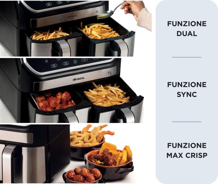 Produktbild Ariete 4625 Doppelte Heissluft-Fritteuse