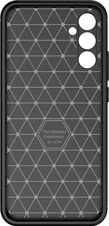 Produktbild Screenguard Samsung Galaxy A34 5G Hülle Carbon Design TPU Case (Samsung Galaxy A34 5G)