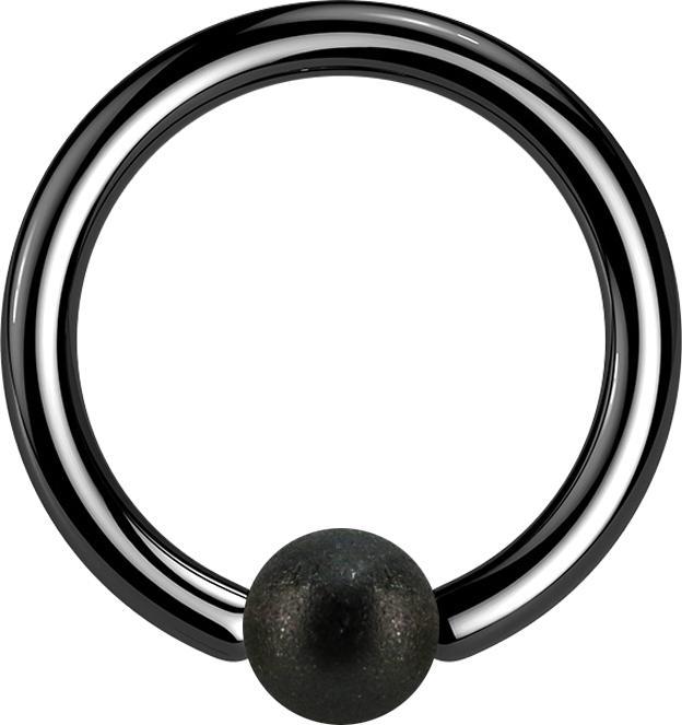 Immagine prodotto Star Piercing Anello di chiusura a sfera nero maculato (senza ottone, Acciaio chirurgico 316L)