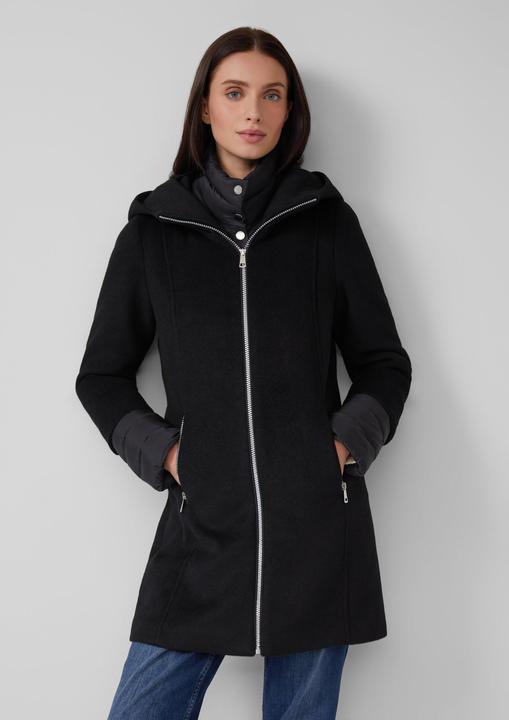 Produktbild S.Oliver Outdoor-Mantel Slim-Fit-Mantel aus Webware mit herausnehmbarem Steppeinsatz