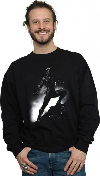 Actual product image Mens Black Panther Standing Pose Cotton Sweatshirt (3XL)