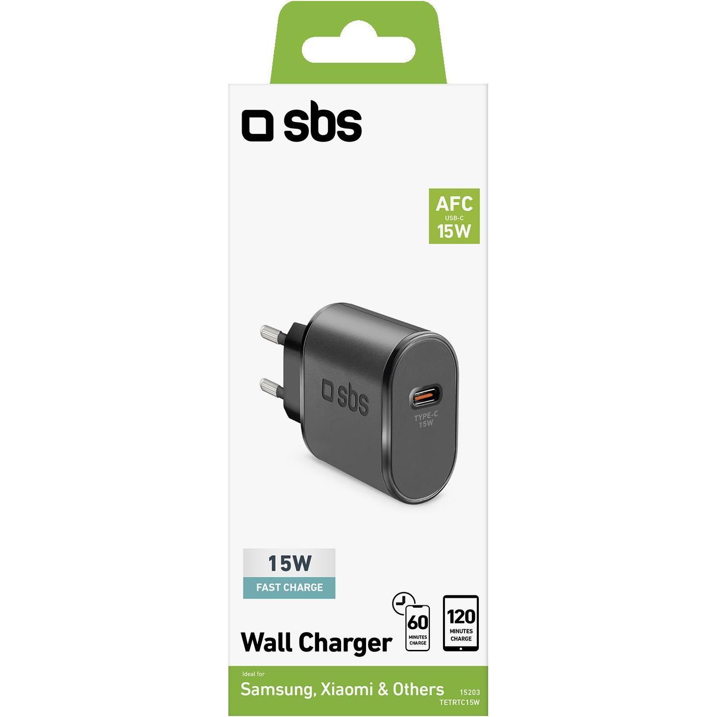 Thumbnail - SBS Schnellladegerät (15 W), USB Ladegerät, Schwarz