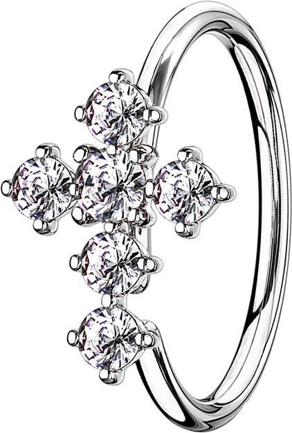 Immagine prodotto Star Piercing Anello Micro Piercing argento Croce argento (Ottone)