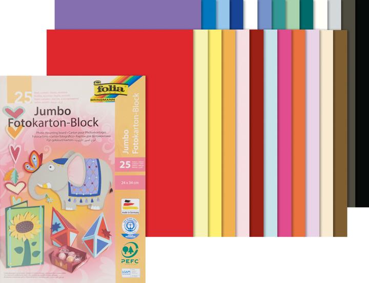 Image du produit Folia Bloc de carton pour photos (300 g/m², 25 x)