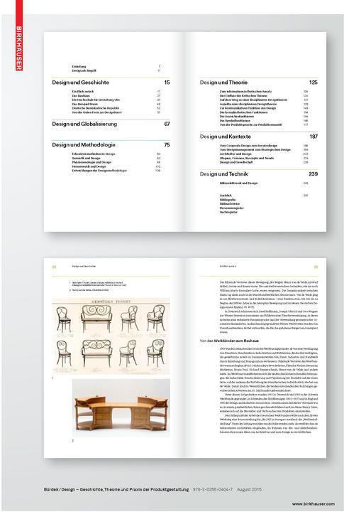 Nutritional values and ingredients Design (German, Bernhard E. Bürdek, 2015)