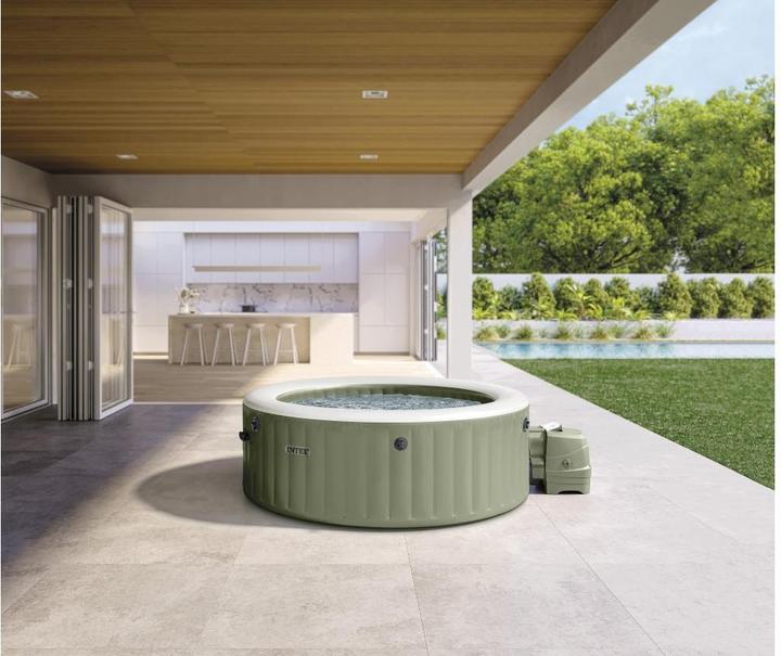 Produktbild Intex 4-PERSON OLIVE GREEN ROUND BUBBLE SPA SET 28426SZ