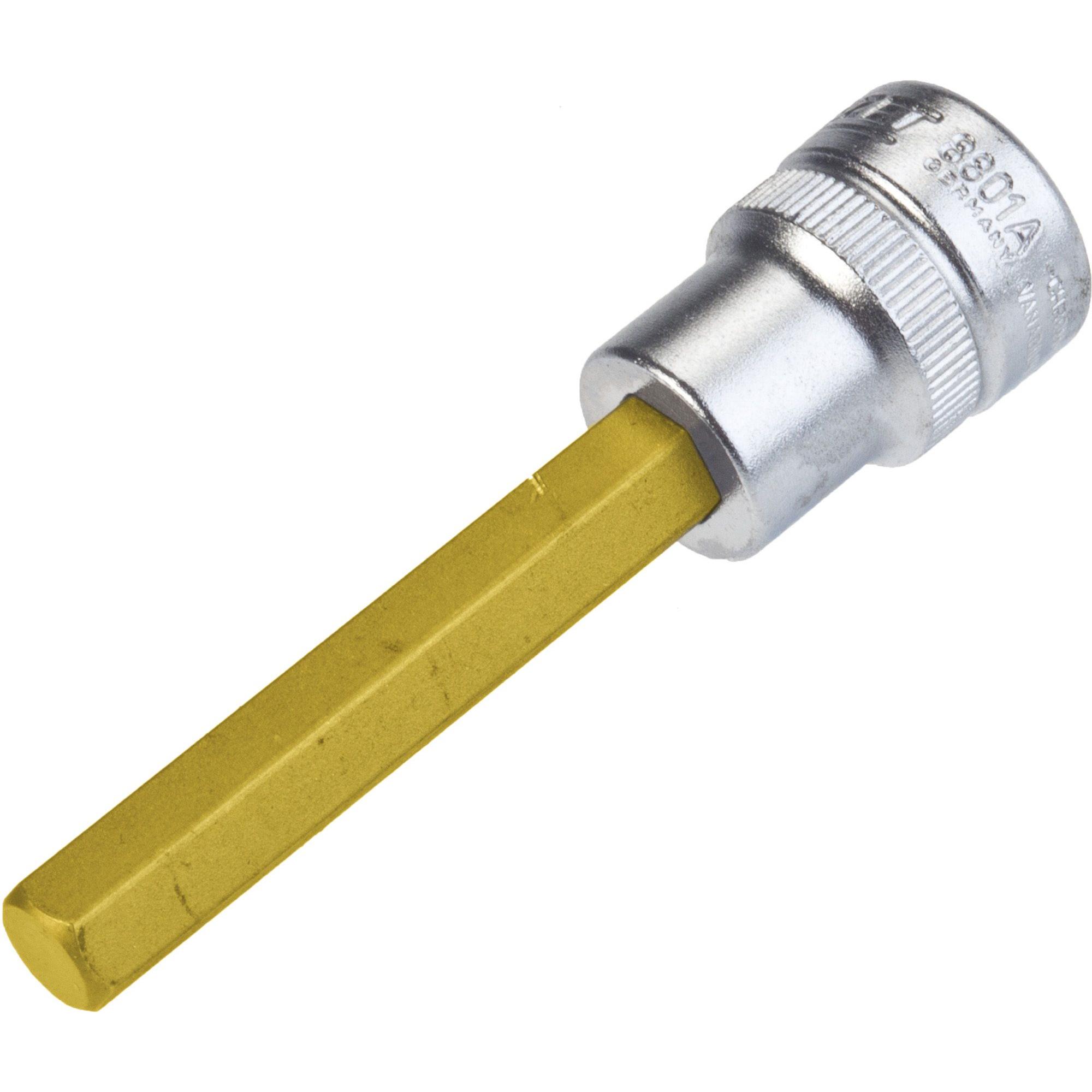 HAZET, Steckschlüssel + Stecknuss, Schraubendreher-Steckschlüsseleinsatz 8801A-5/16 ∙ Vierkant10 mm (3/8 Zoll) ∙ Innen S...