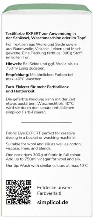 Actual product image Simplicol Textile colour expert (Apple green, 150 ml)