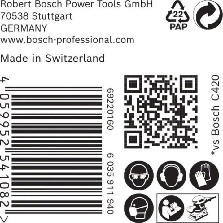 Produktbild Bosch Professional Zubehör EXPERT M480 Schleifnetz für Schwingschleifer, 115 x 230 mm, G 80, 50-tlg. (80)