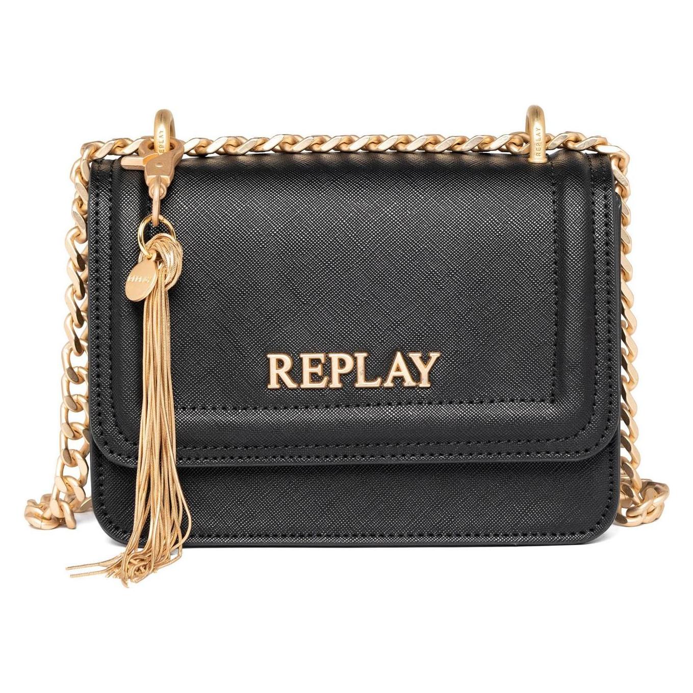 Replay, Damen, Handtasche, Crossbody Bag, Schwarz