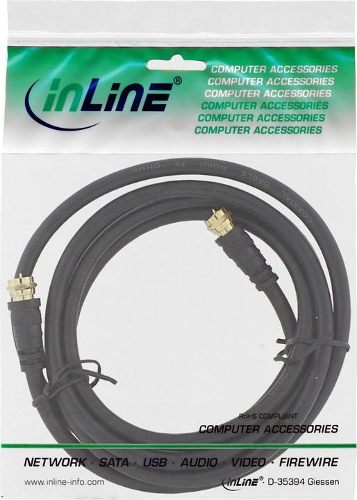 Actual product image InLine SAT connection cable (85 dB, Plug socket)