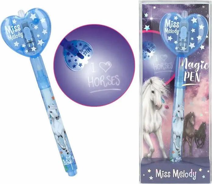 Actual product image Magni Depesche Miss Melody secret pen with LED light blue 1.8x5.6x14.2cm