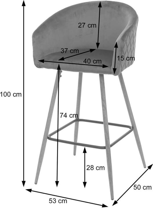 Actual product image Swisshandel24 Counter stool