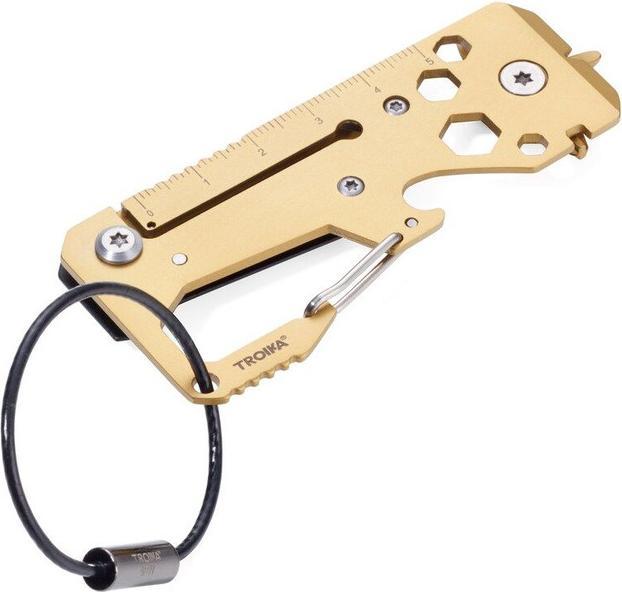 Produktbild Troika Taschenmesser Toolinator 10 Funktionen Gold/Schwarz (0.45 cm)