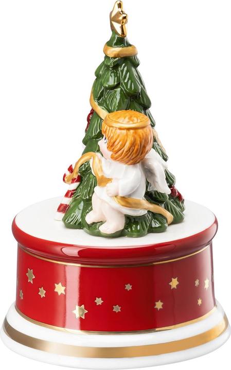 Image du produit Hutschenreuther Boîte à musique Chants de Noël Au pied du sapin les lumières s'allument petit D.9cm