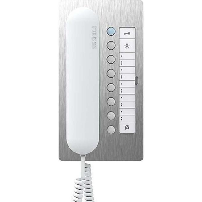Siedle, Campanello + Citofono, S. & Soehne Comfort bus telephone acciaio inox/bianco BTC 850-02 E/W (Cablato)