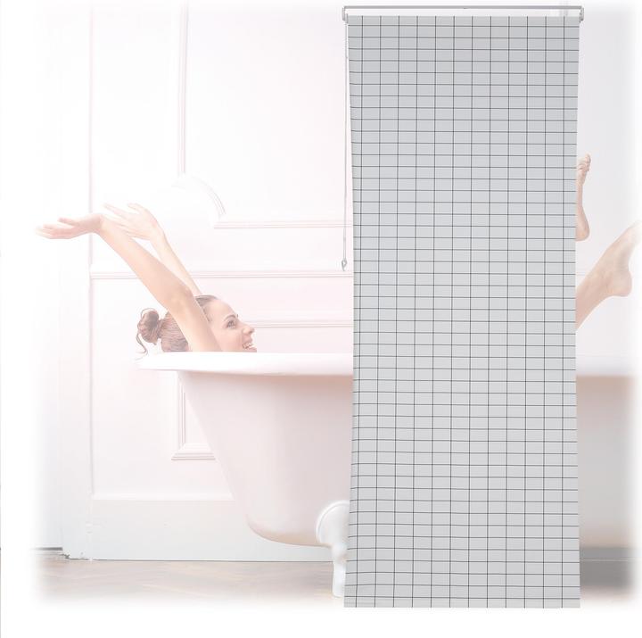 Immagine prodotto Relaxdays Tenda a rullo per doccia (120 x 4,5 x 245 cm)