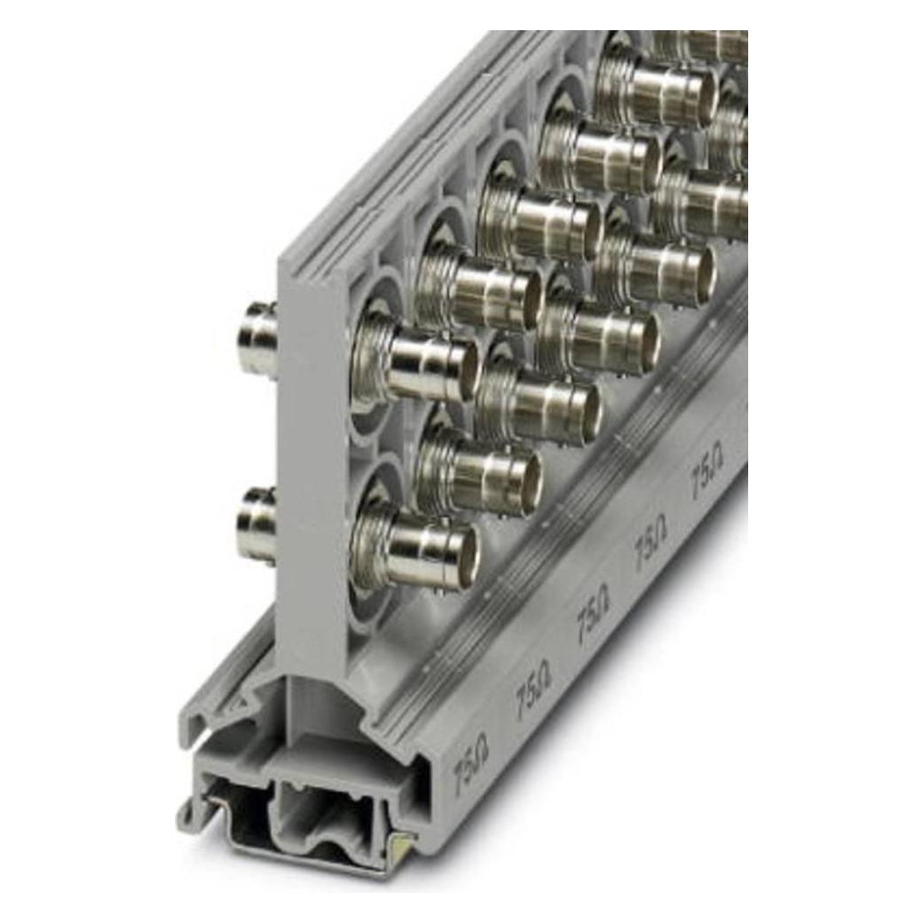 Phoenix Contact BNC-adapter f. DIN-rail, Kabels + Stekkers, Grijs