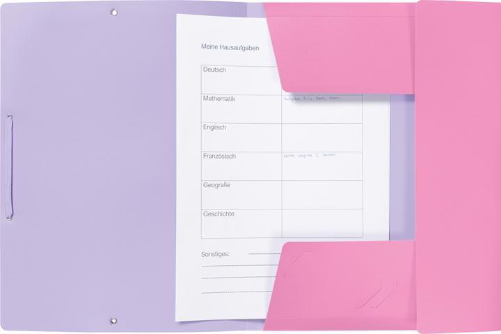 Image du produit Kolma Chemise à élastique Doppia A4 rose/violet (A4, 1x)