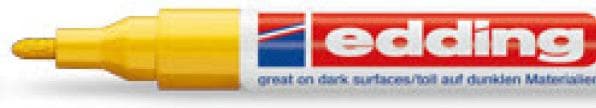 Produktbild Edding 751 Glanzlack-Marker (Gelb, 1 mm, 1 x)