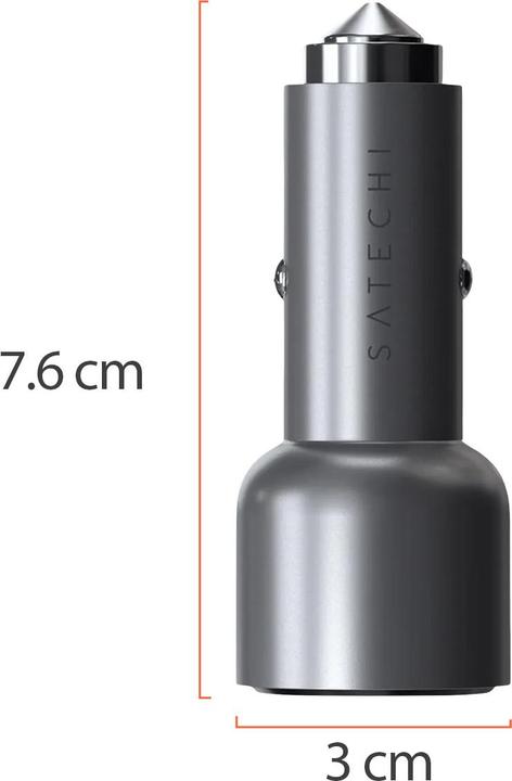 Actual product image Satechi USB-C PD Dual Car Charger 40W