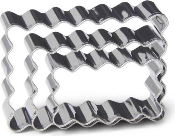 Patisse Stainless Steel Rectangle Cookie Cutter Set 3 pieces