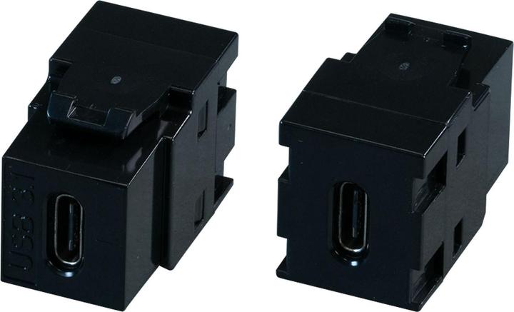 Produktbild EFB Elektronik Keystone Adapter USB3.2 schwarz, Typ-C-Buchse/C-Buchse 10Gbit/s, 60W Typ C Buchse auf Buchse Adapter (USB 3.2, 60 W)