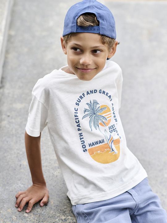 Actual product image Vertbaudet Jungen T-Shirt mit grafischem Print, Recycling-Baumwolle (128)