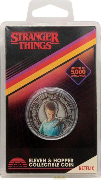 Actual product image Fanattik Stranger Things collectible coin Eleven & Hopper 4 cm