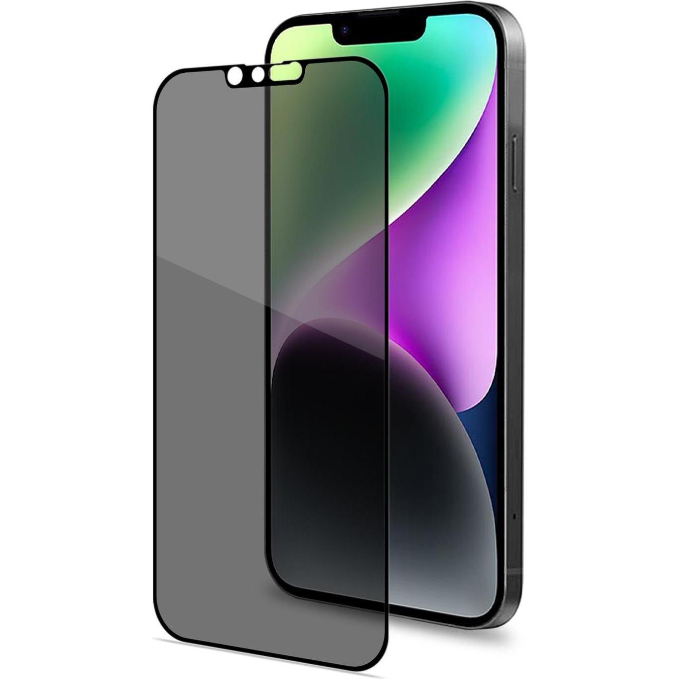 Celly Privacy Full Glass (1 Stk., Apple iPhone 14), Smartphone Schutzfolie, Transparent