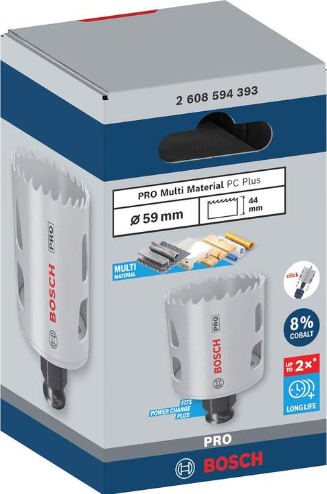 Produktbild Bosch Professional Zubehör PRO Multi Material PC Plus Lochsäge, 59 mm (59 mm)