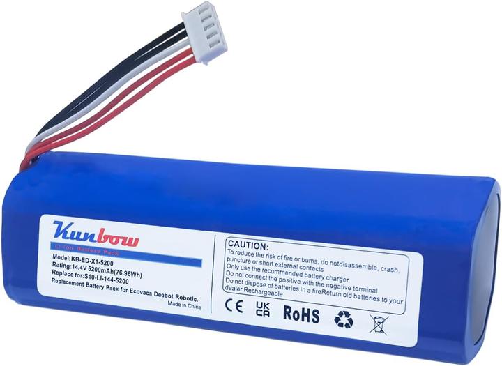 Kunbow Ersatzakku für Ecovacs Deebot Saugroboter
